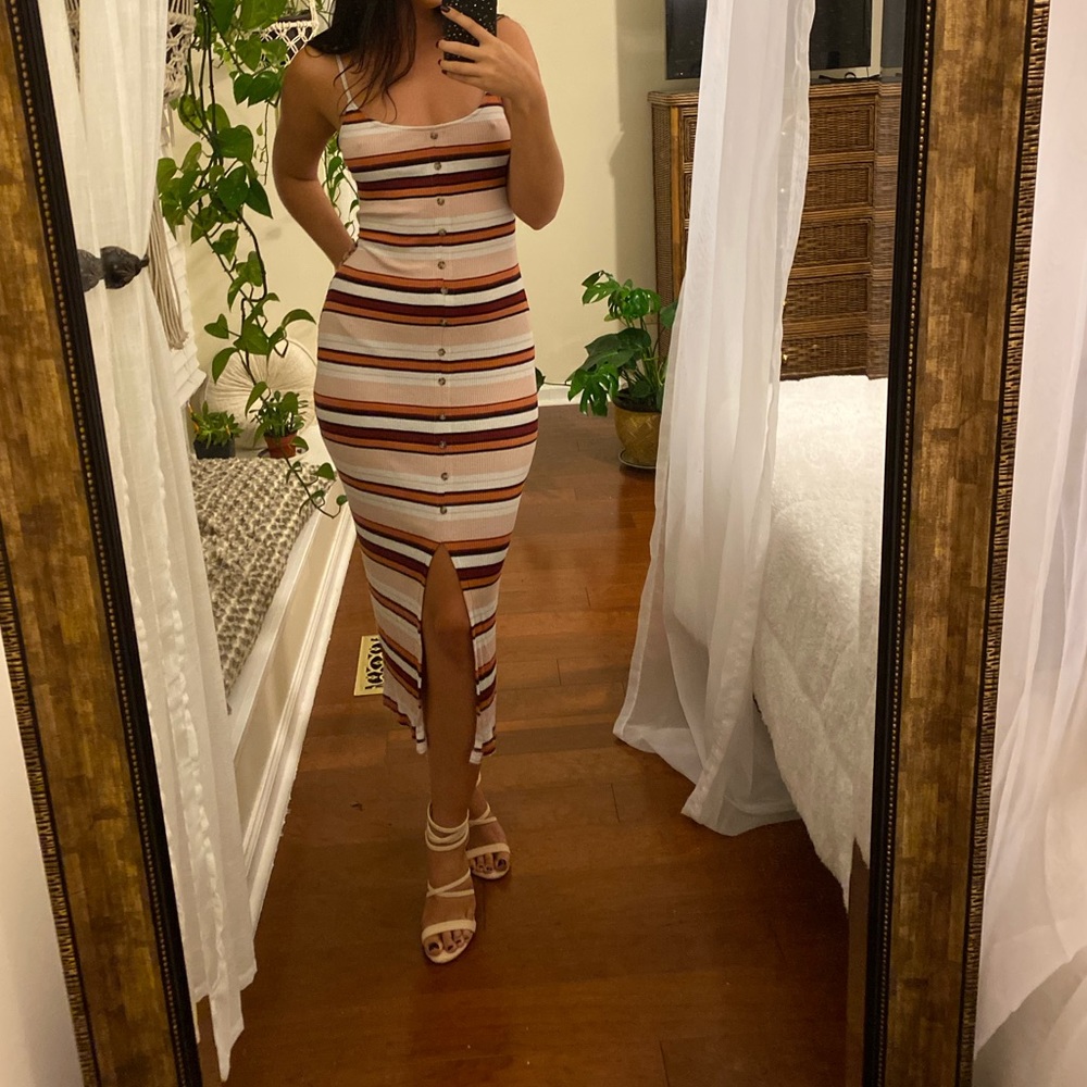 Striped midi/maxi sundress